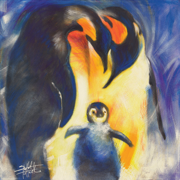 Penguin - Family In Winter