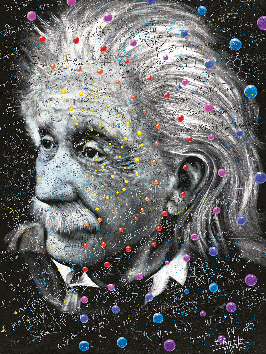 Stephen Fishwick's Einstein - Theoretical Canvas Art Prints | Fine Art ...