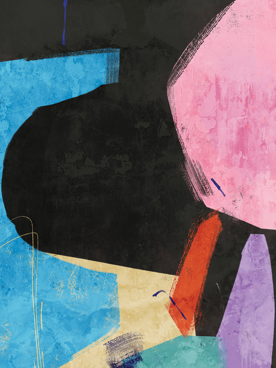 Abstract Pastel with Black 1