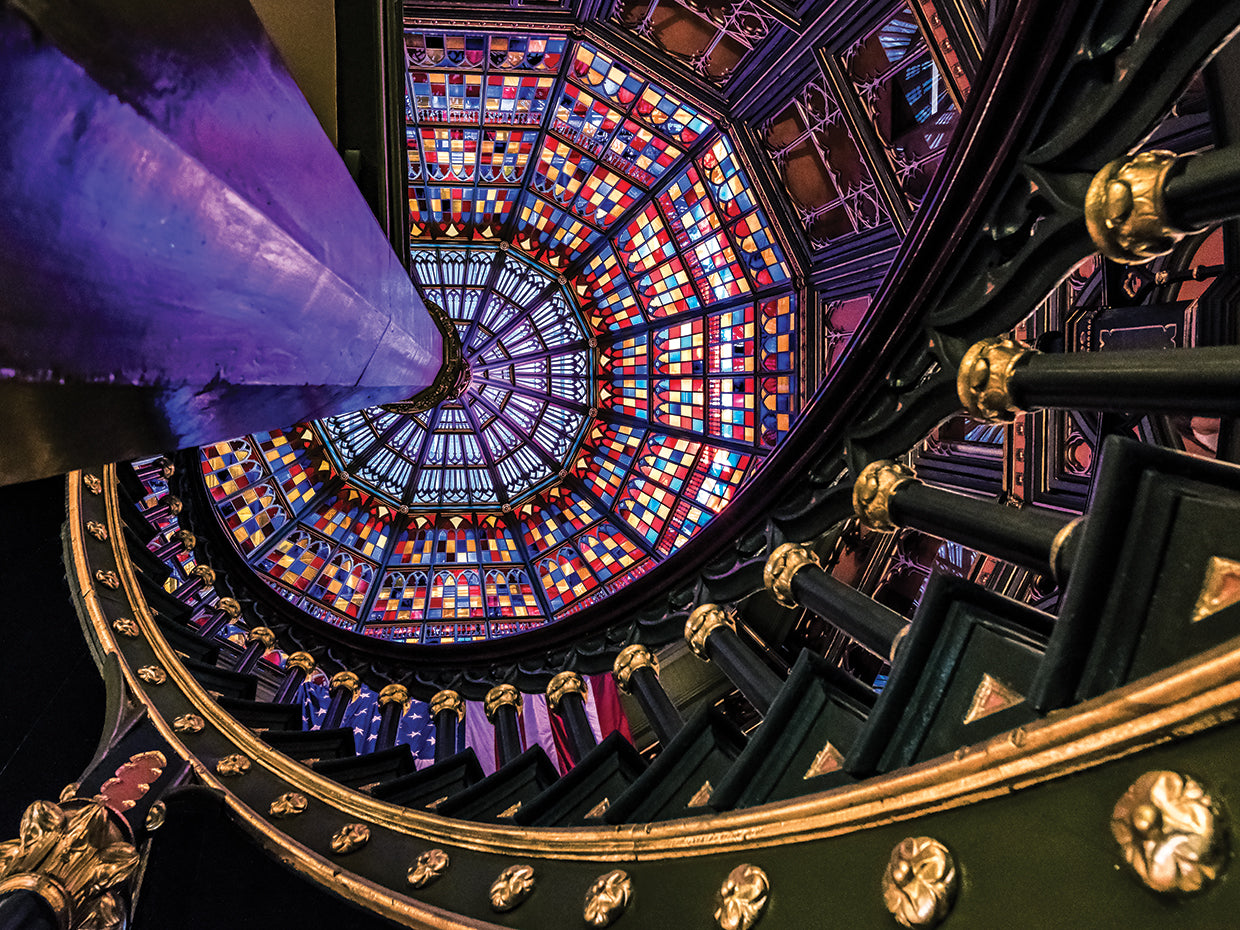 Colorful Spiral Stair