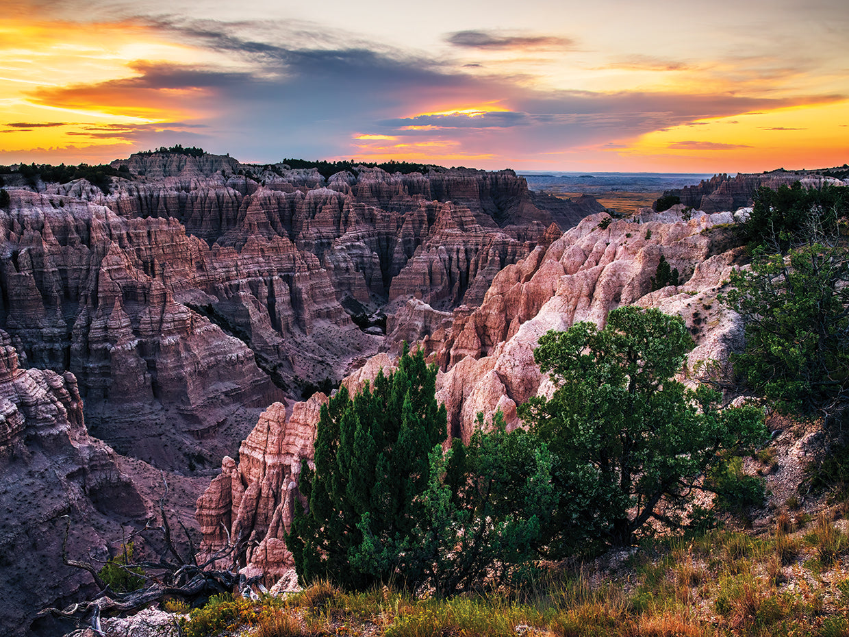 Sunset Over Badland Valley
