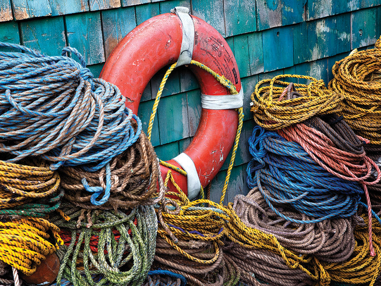 Lines on a Maine Dock