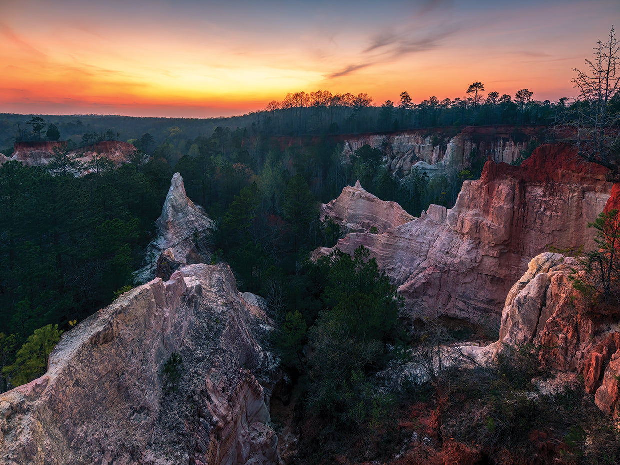 Sunset at Providence Canyon State Park