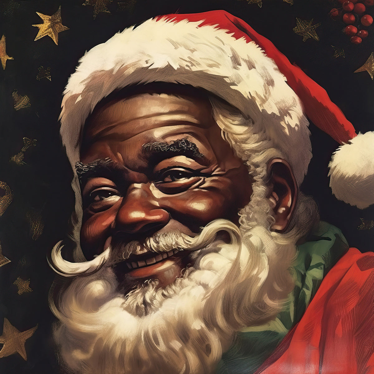 Santa with Stars