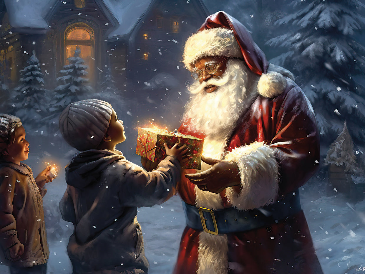 Santa Giving Gifts