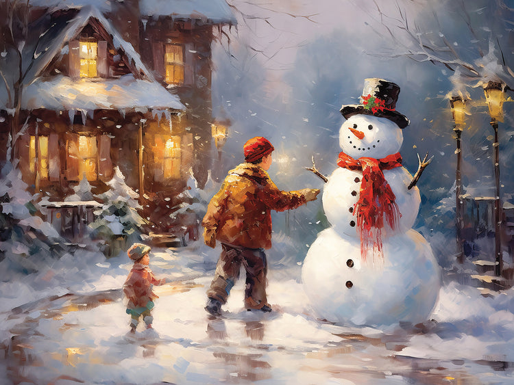 A Frosty Nighttime Scene