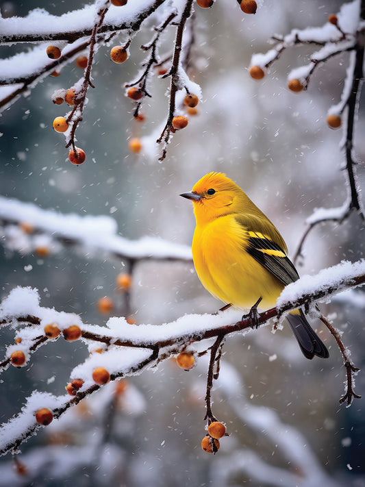 Winter Yellow Finch