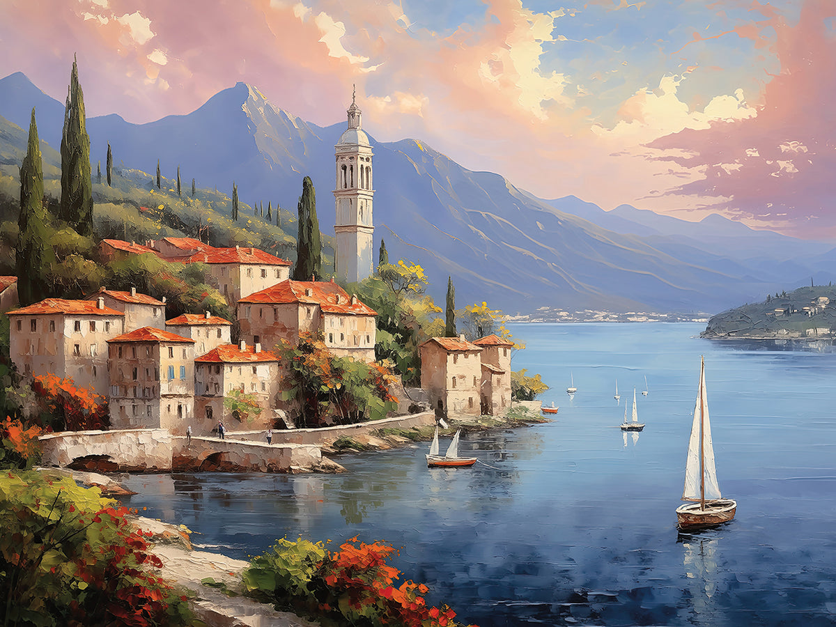 Sailboats in the Early Morning