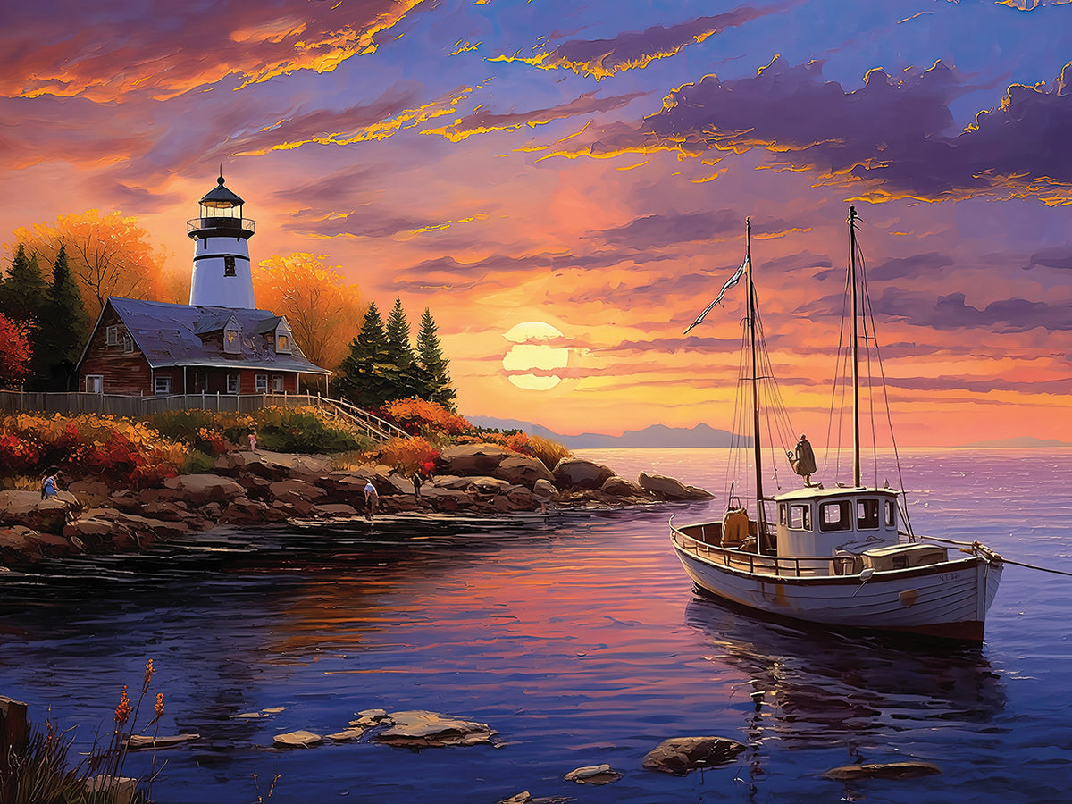 Marina Lighthoues at Sunset