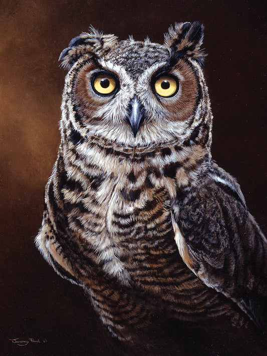 221 Great Horned Owl Canvas Print