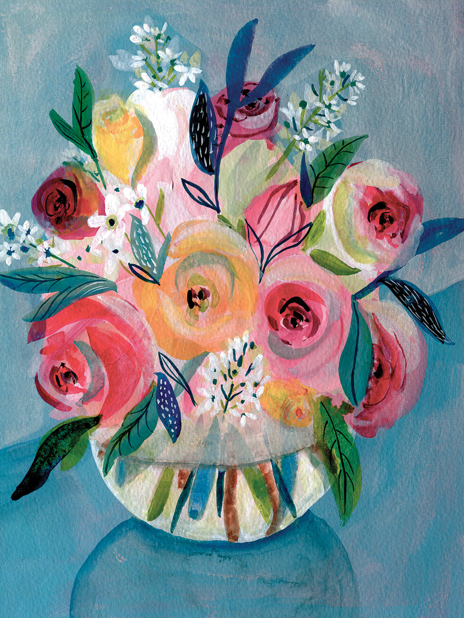 Glass Table Bouquet
