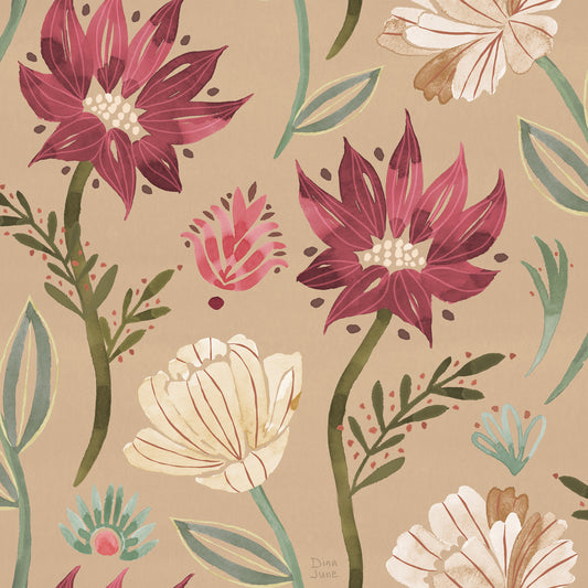 Floralscape Pattern IB Canvas Print