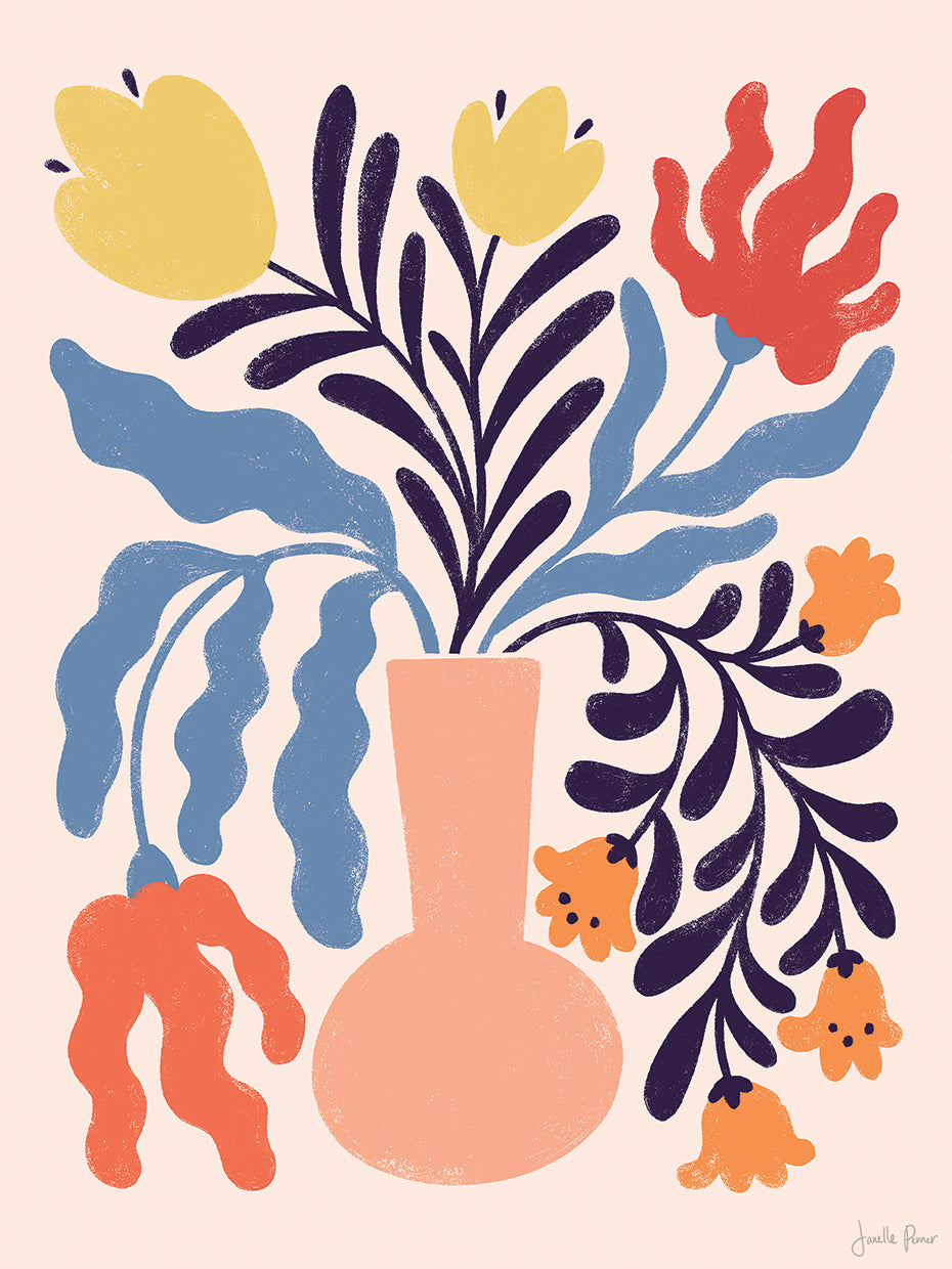 Mid Mod Floral I