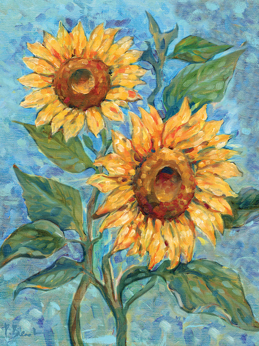 Impressions of Sunflowers I – Bright Canvas Print
