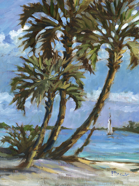 Impressions of Palms – Bayside I Canvas Print