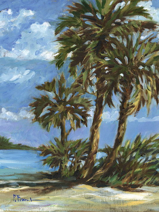 Impressions of Palms – Bayside II Canvas Print