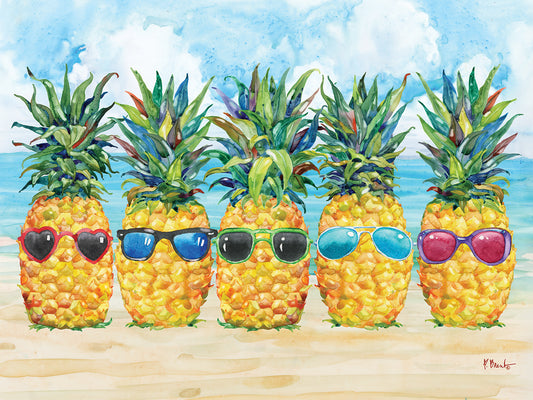 Cool Kona Pineapple Horizontal – Beach Canvas Print