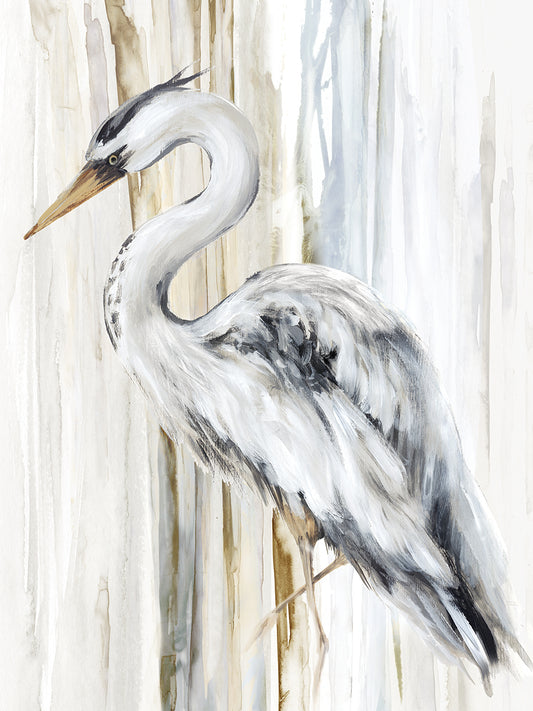 River Heron II Canvas Print