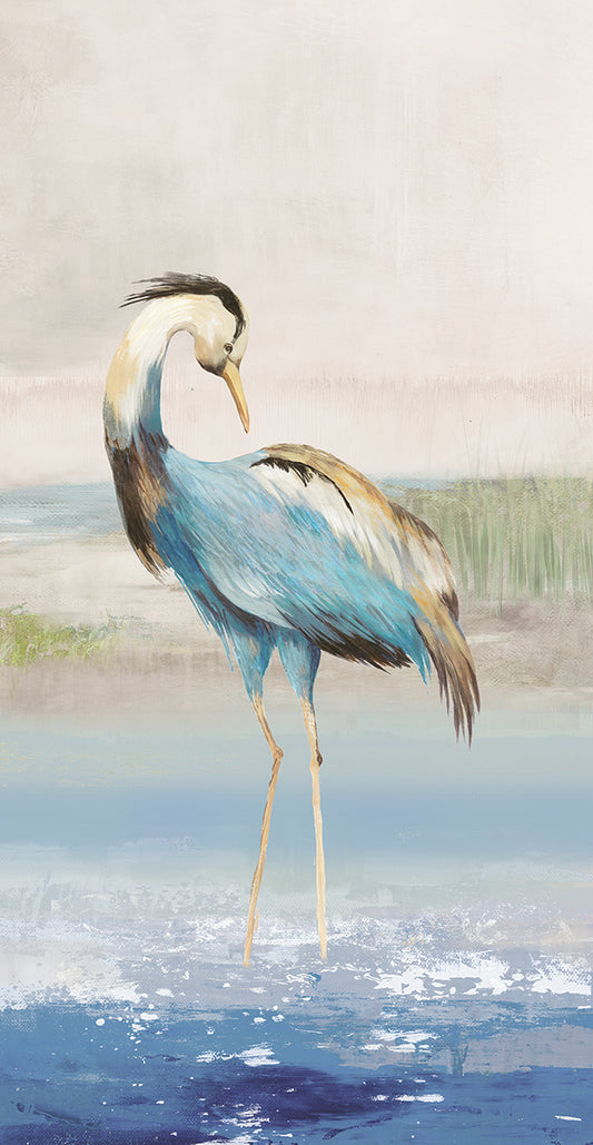 Heron on the Beach I Canvas Print