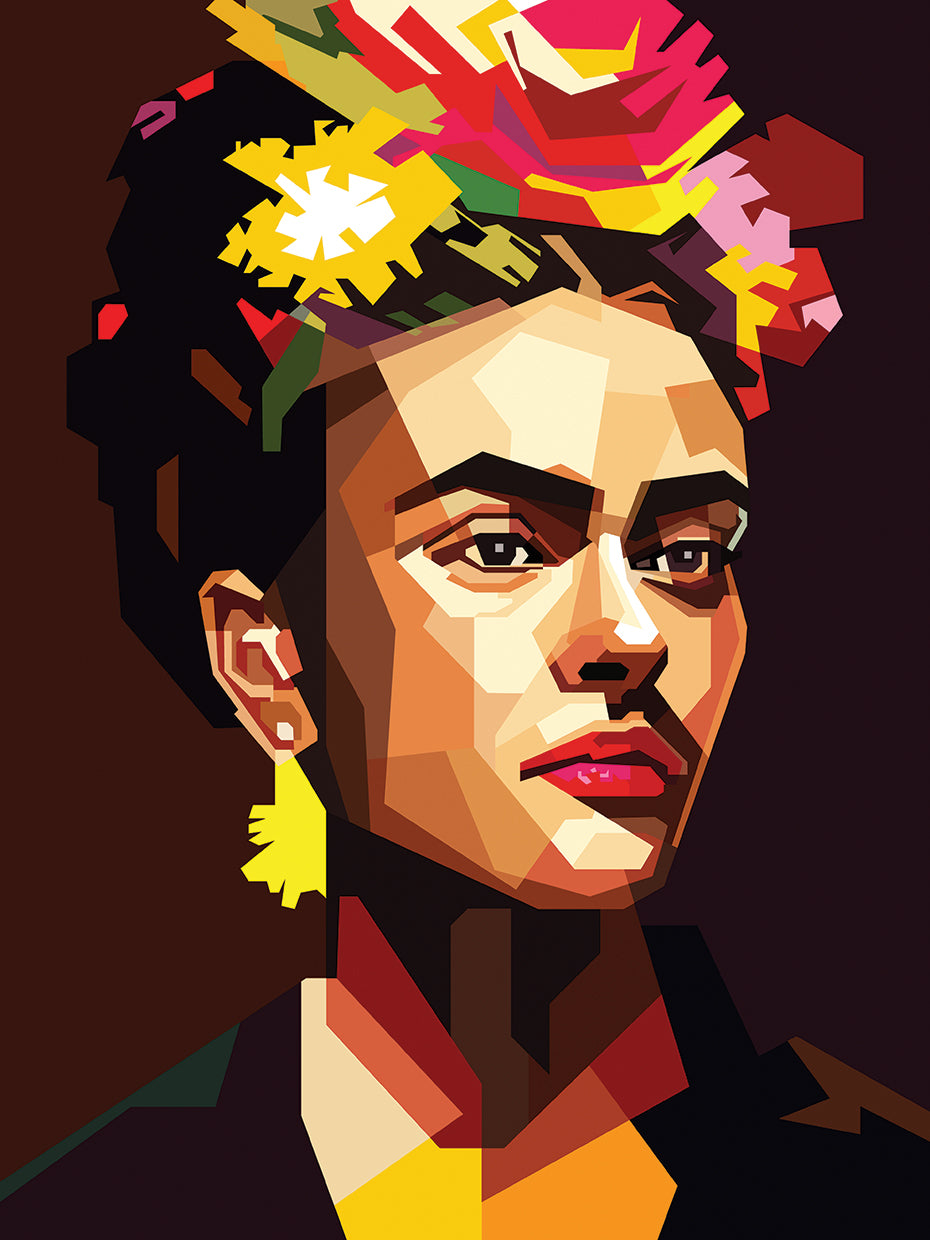 Colorful Fan Art Frida Pop Art