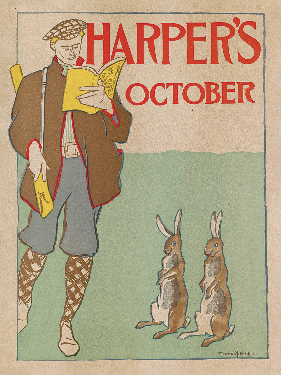 Vintage Harper's Magazine Cover October