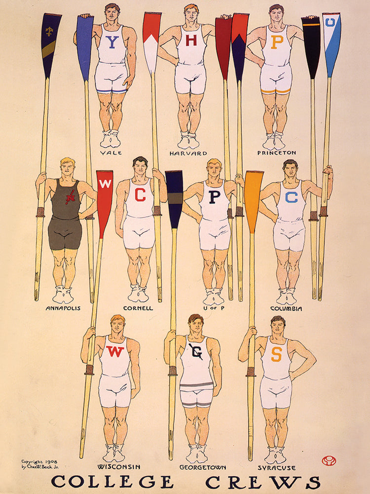 Vintage Magazine Cover College Crews