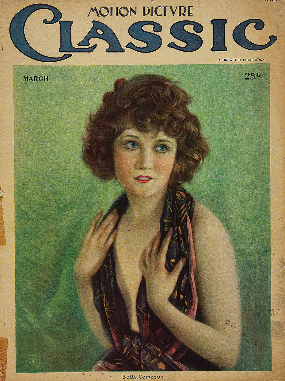 Vintage Motion Picture Classic Magazine Cover 1922 March