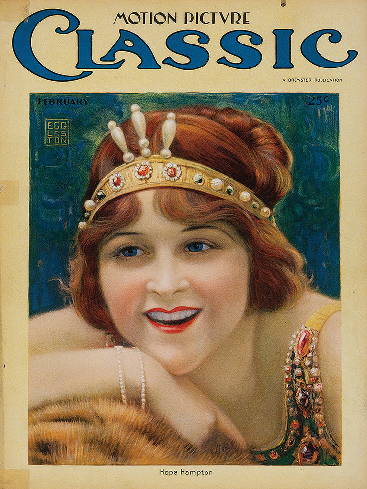 Vintage Motion Picture Classic Magazine Cover 1922 February