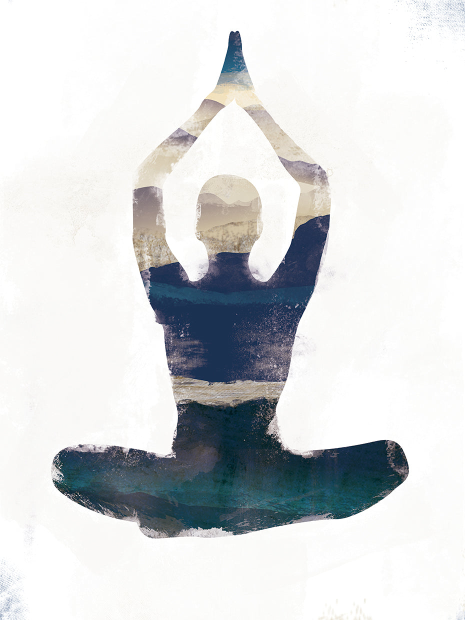 YOGA BLUE PRAYING
