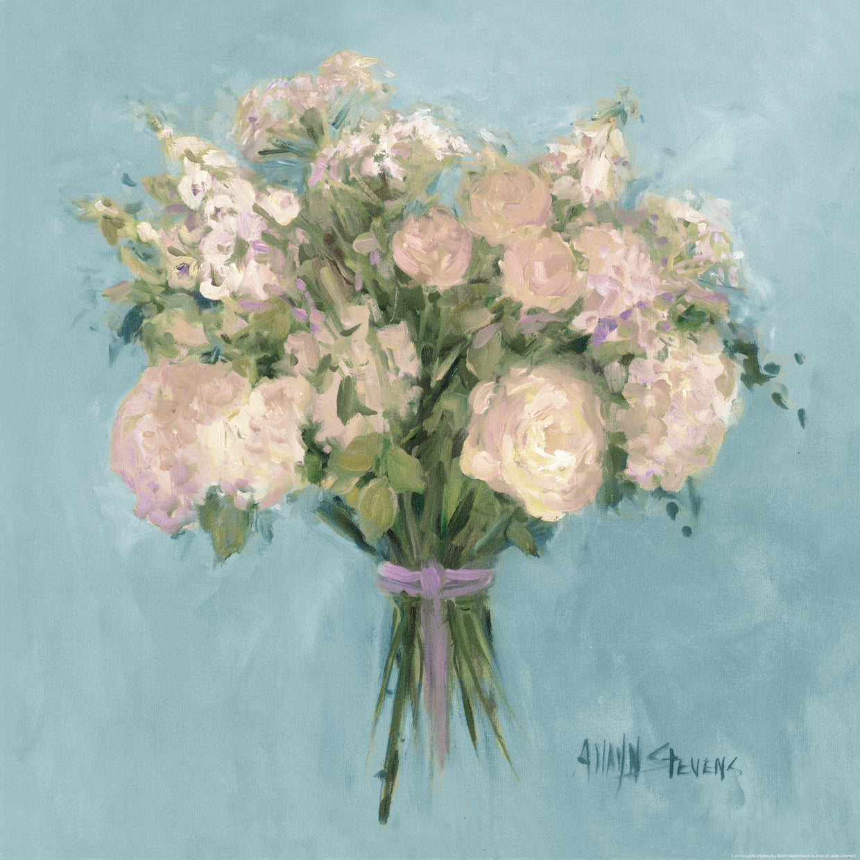 ROSE BOUQUET BLUE #1