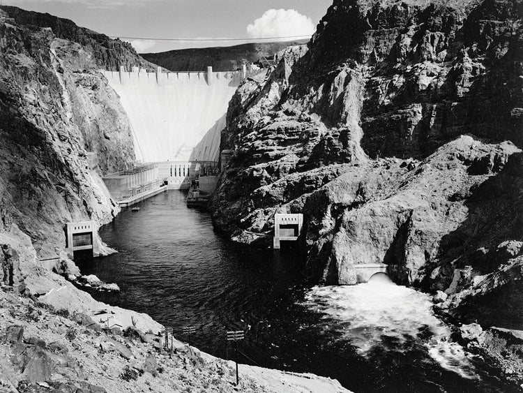 Looking Across River To Dam