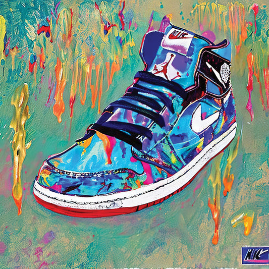 Pop Graffiti Shoes Chicago Air Series 3 Canvas Print