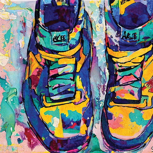 Pop Graffiti Shoes Chicago Air Series 11 Canvas Print