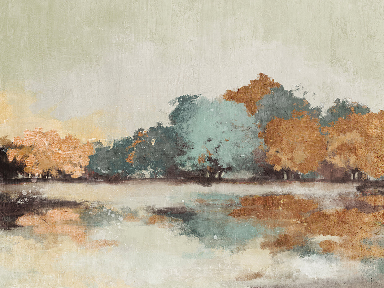 Beautiful Fall Landscape with water