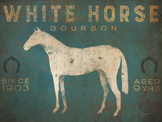 White Horse No Kentucky Canvas Print