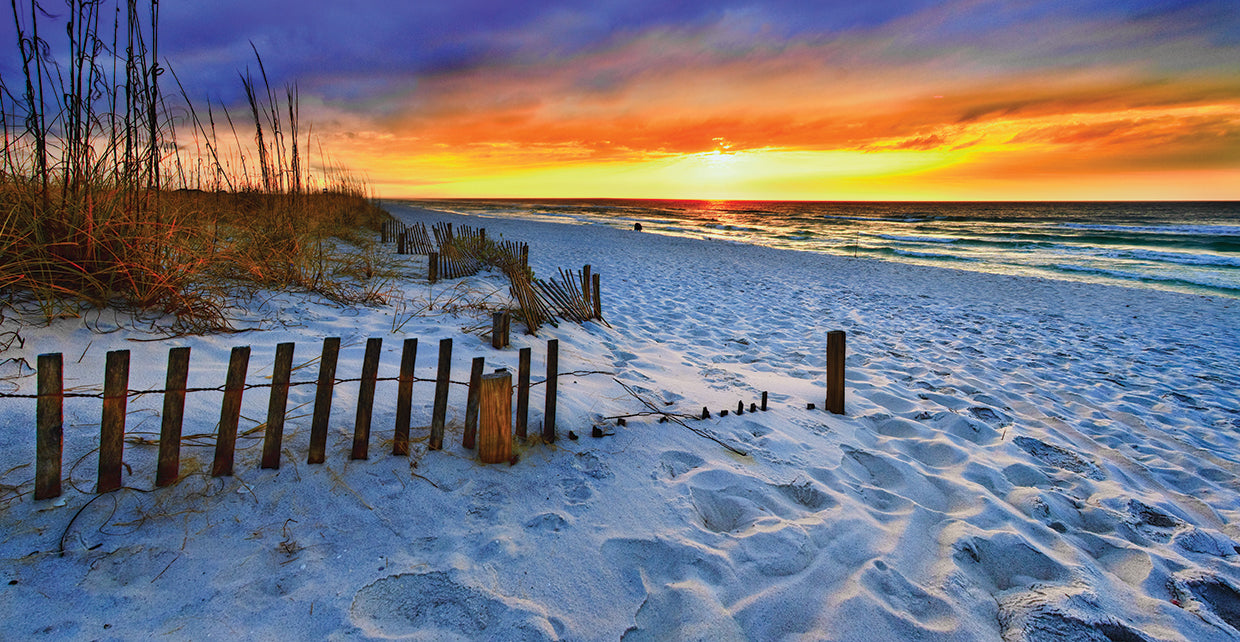 Panoramic Landscape Red Sunset Sunrise