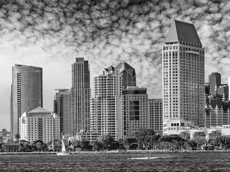 SAN DIEGO Monochrome Skyline