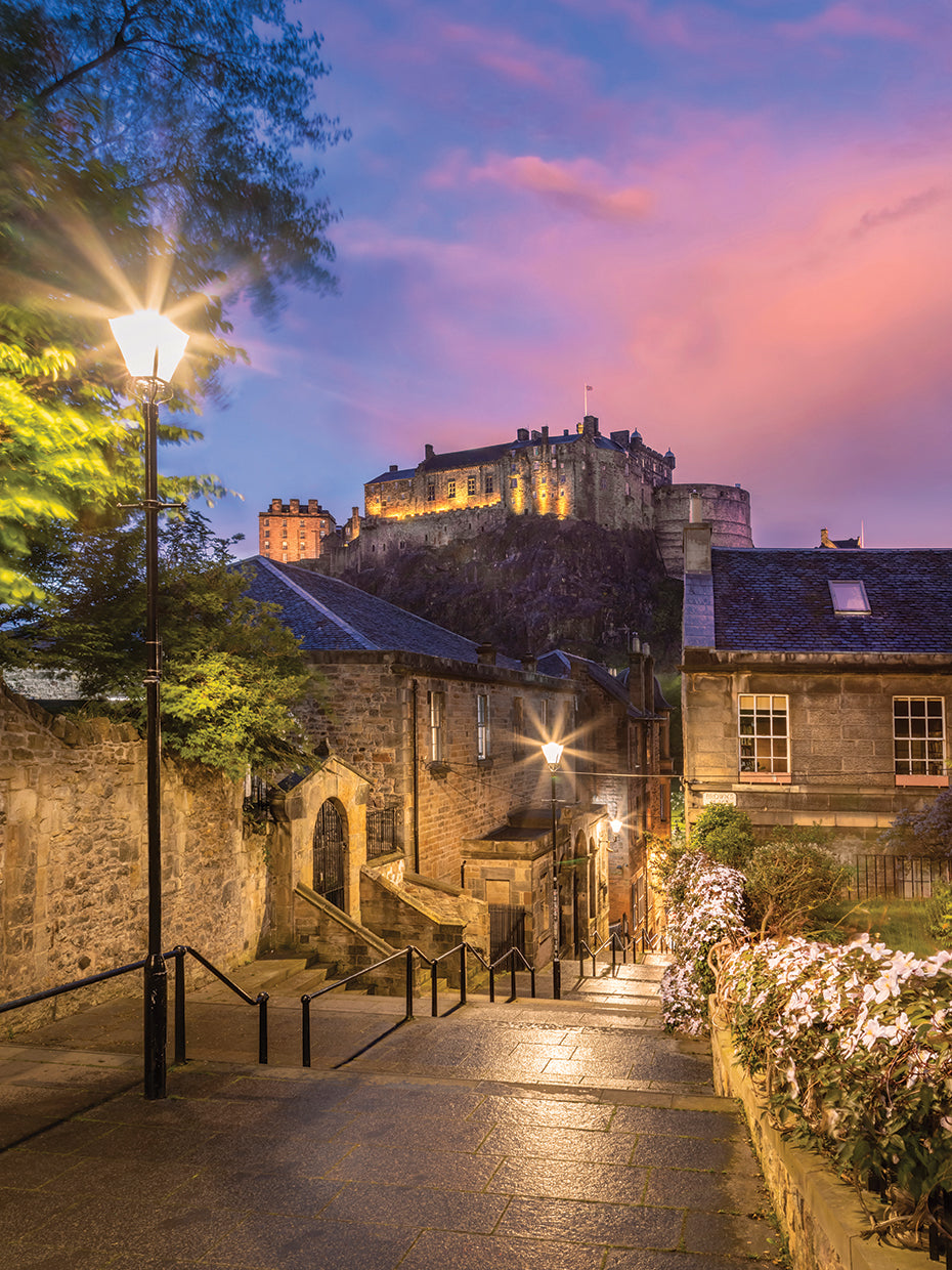 Charming Edinburgh Castle Sunset