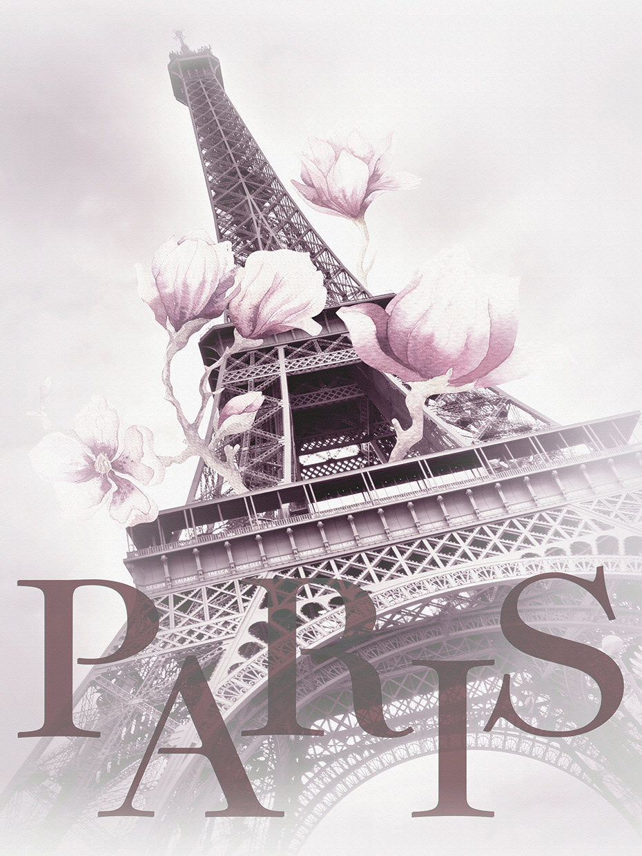 PARIS Magnolia Eiffel Tower - pink