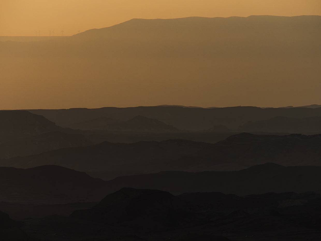Sunrise over Ramon crater #2