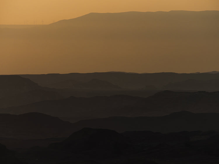 Sunrise over Ramon crater #2
