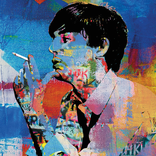 Inspired by Paul McCartney Smoking Canvas Print