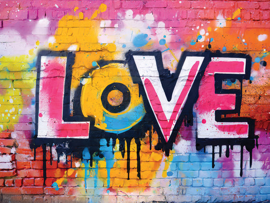 Graffiti Love Series 6 Canvas Print