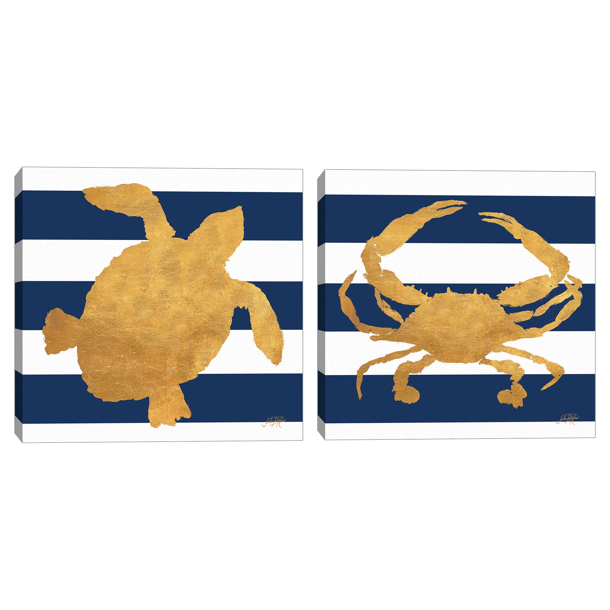 Sea Creatures on Stripes III & V