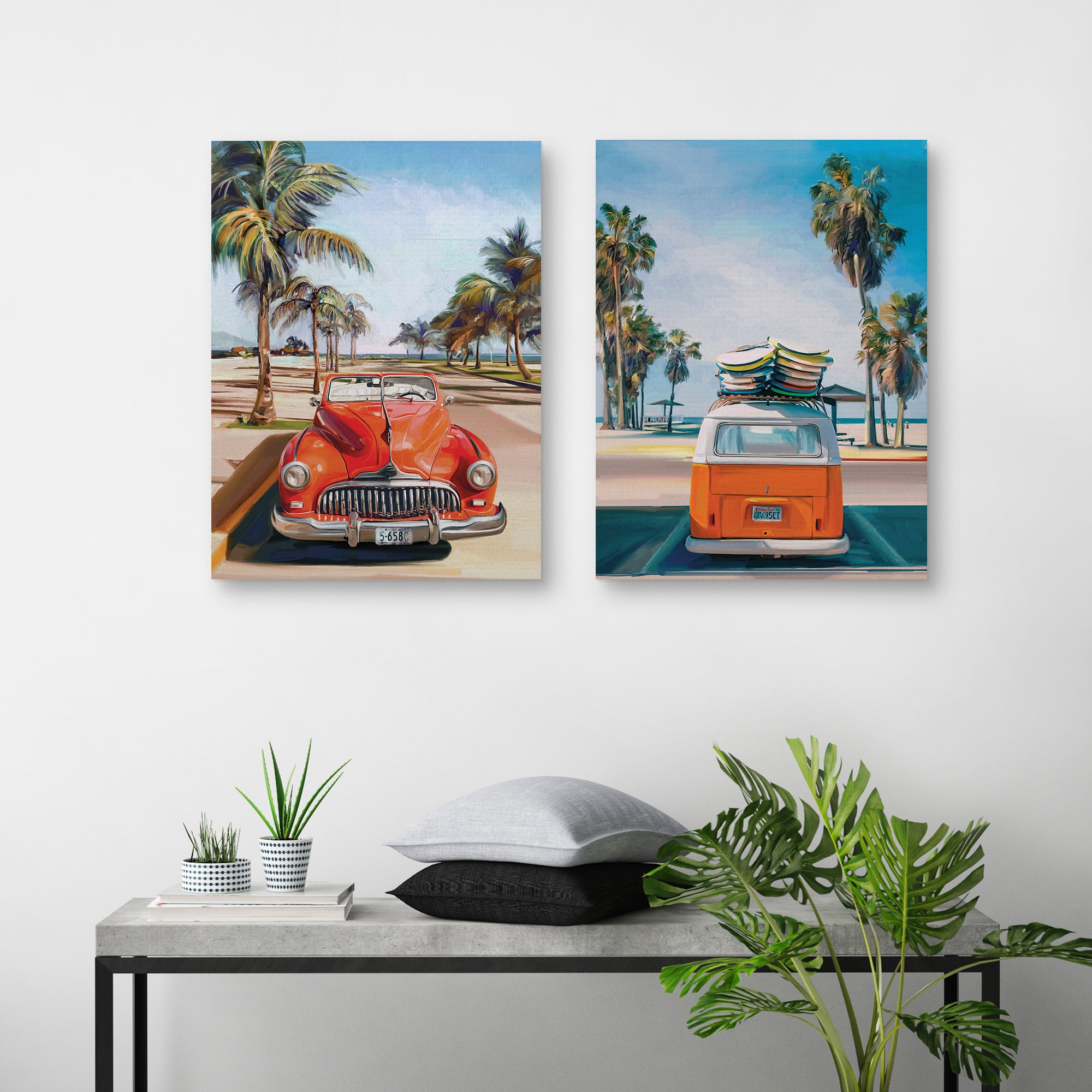 Retro Beach Day I & II