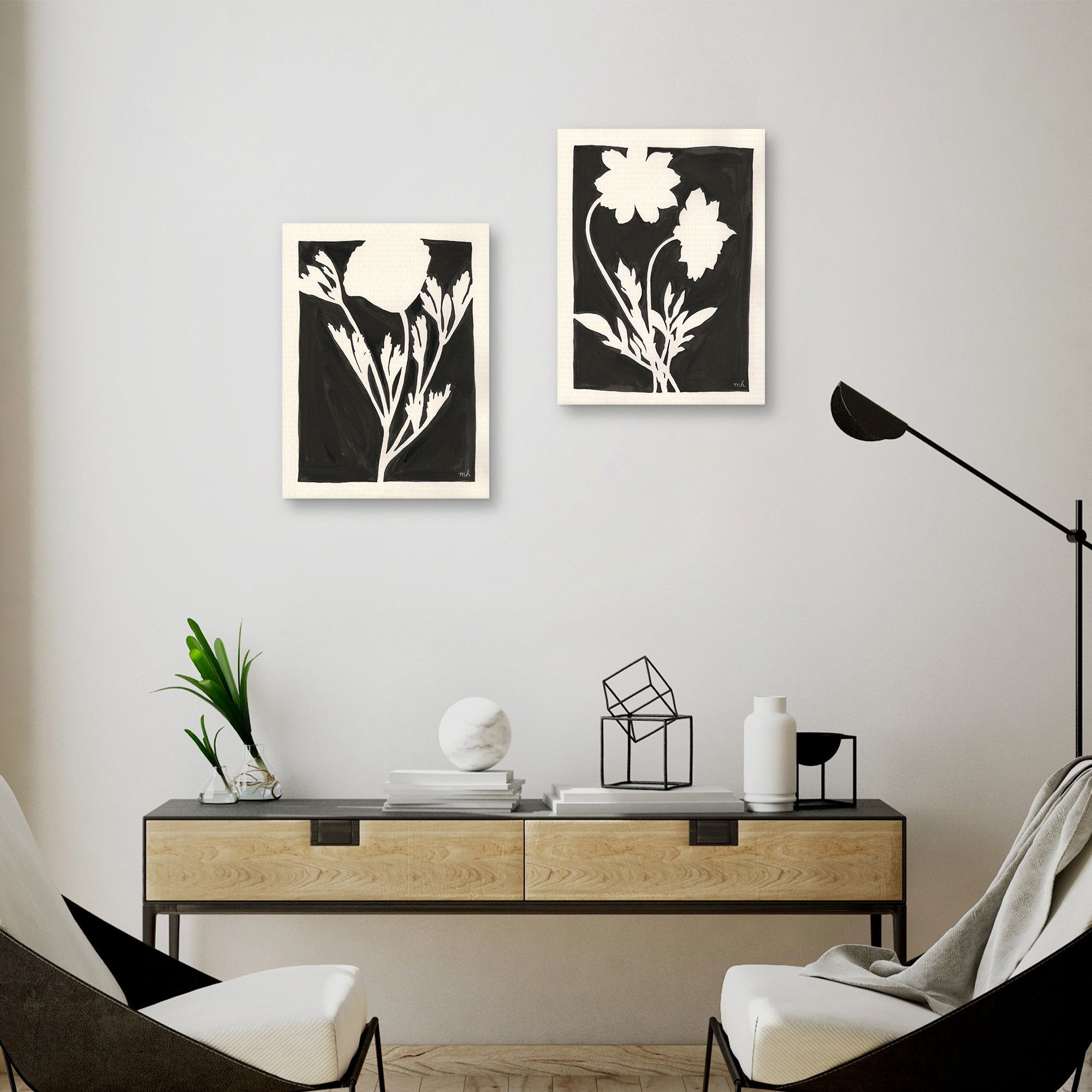 Joyful Spring I & II Black